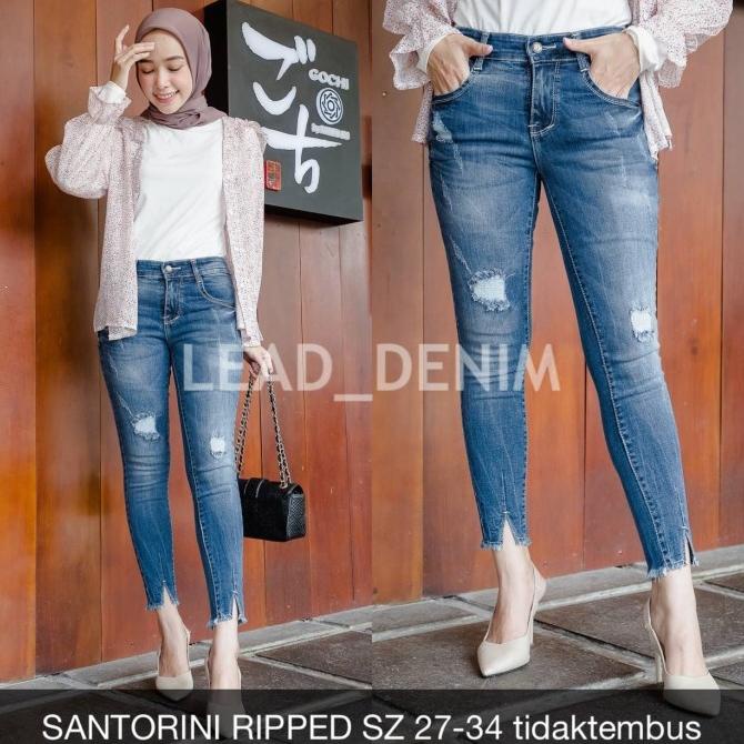 CELANA JEANS WANITA SANTORINI RIPPED - SYS CLOTHIER