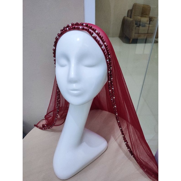 veil Mama pengantin kerudung untuk Ibu pengantin