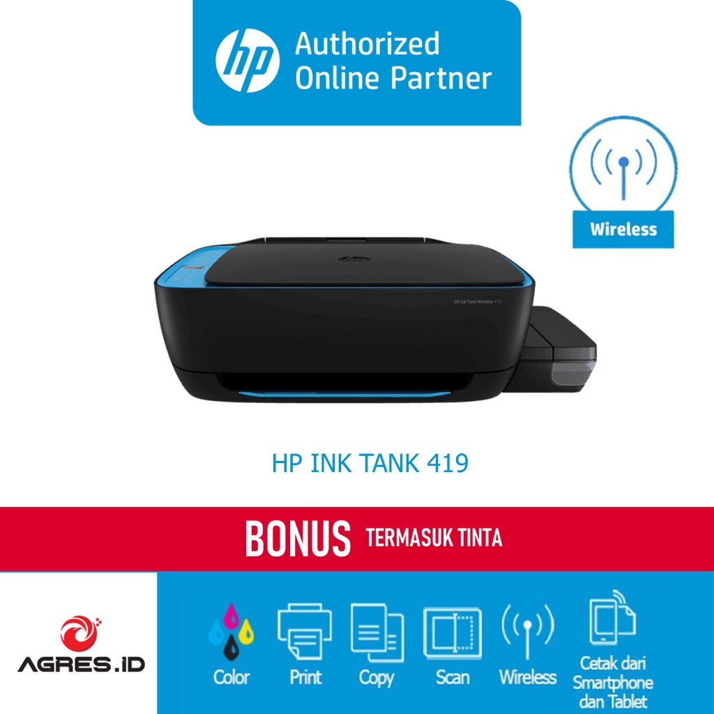 Jual HP - 419 INK TANK WIRELESS (ALL IN ONE) Indonesia|Shopee Indonesia