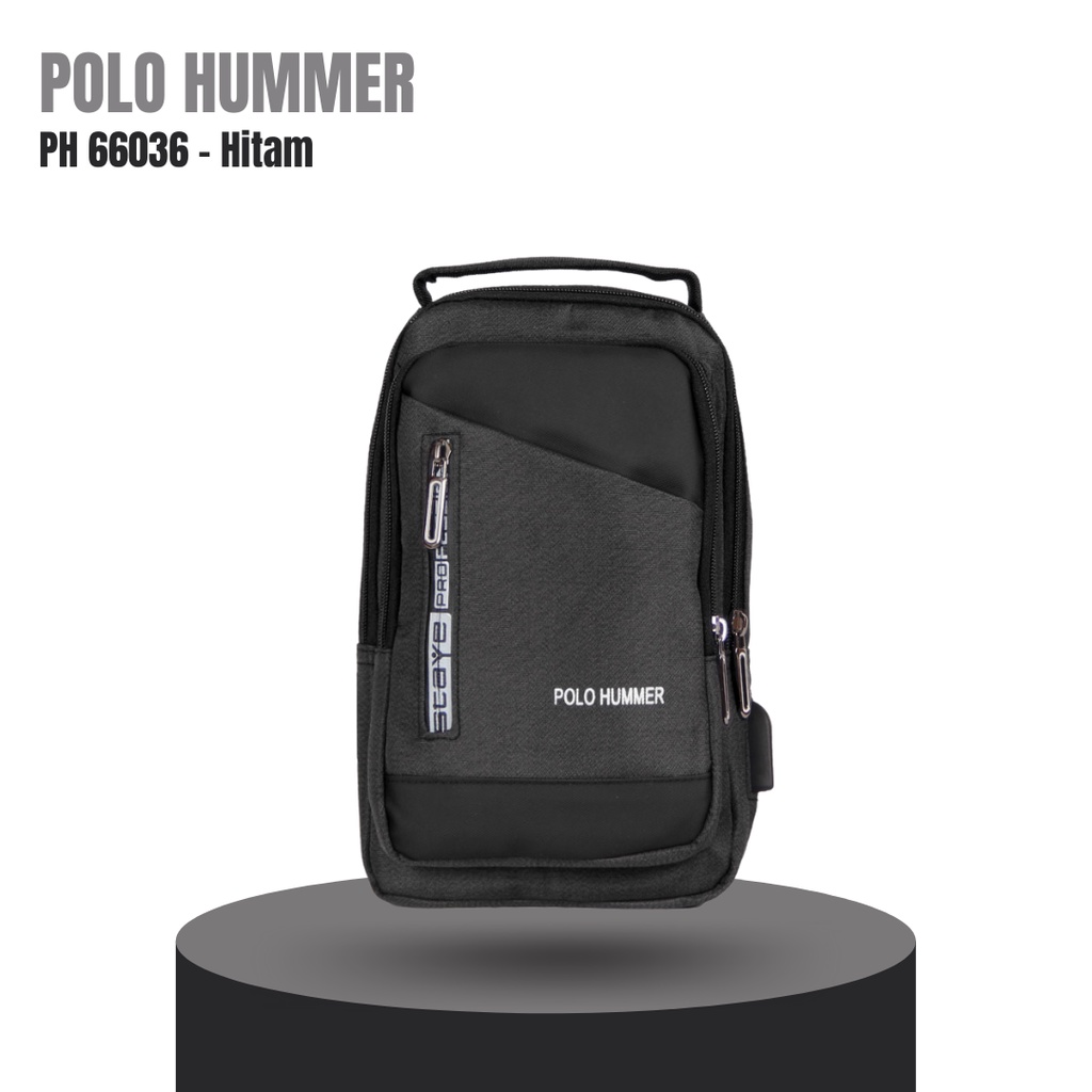 Tas Slempang Pria Selempang Punggung - Slingbag Cowok POLO HUMMER