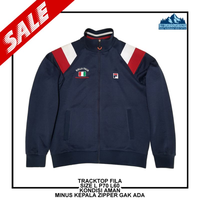 jaket tracktop fila vintage vtg second bekas preloved