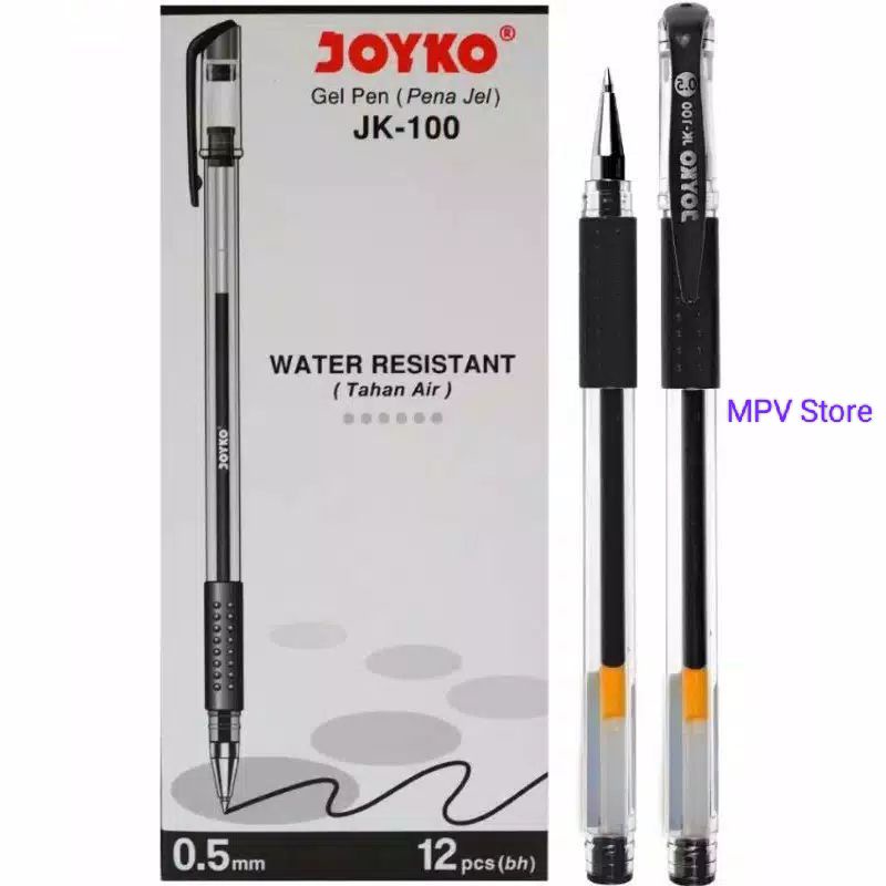 Pulpen Joyko JK-100 l Pulpen Gel Bullet Tip And Needle Tip