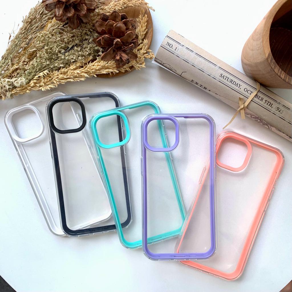 CLEAR BUMPER 3IN1 case iphone 6 6s 7 8 plus x xs xr max 11 12 pro max