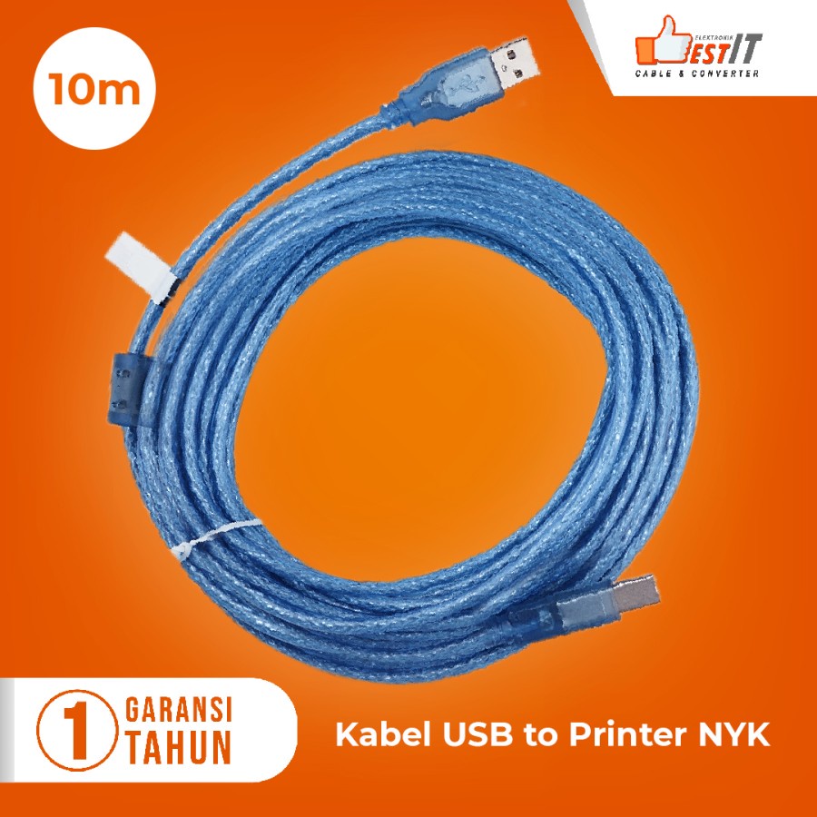 Kabel Printer USB 2.0 panjang 10 meter NYK