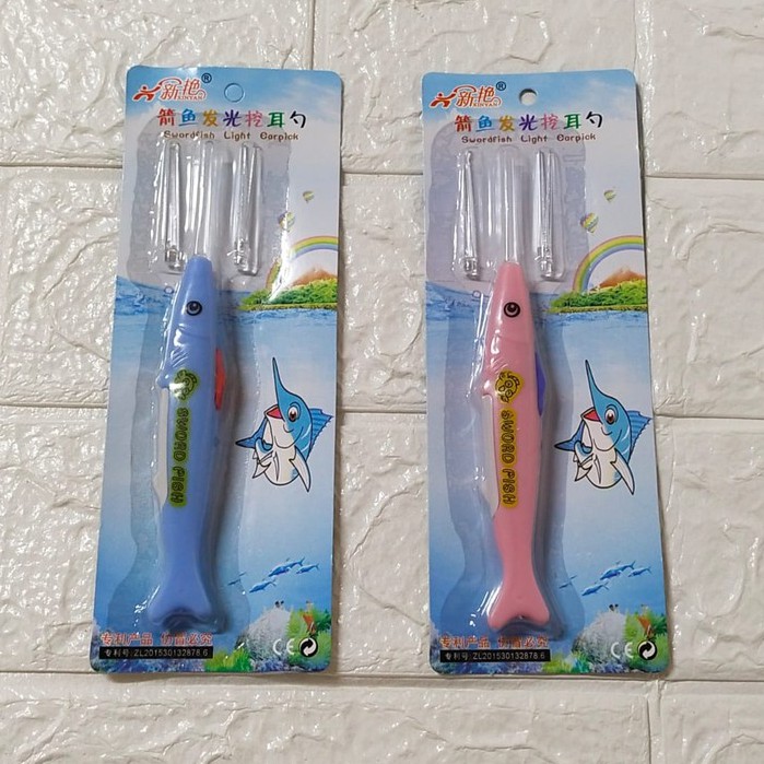 Pembersih Telinga LED Anak / Korek Kuping LED / Earpick Cartoon LED