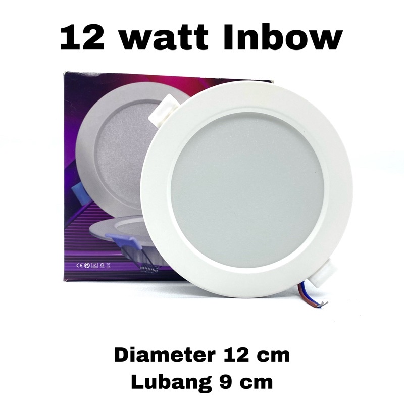 HRC Downlight Led 12 Watt Led Panel Light Inbow Bulat