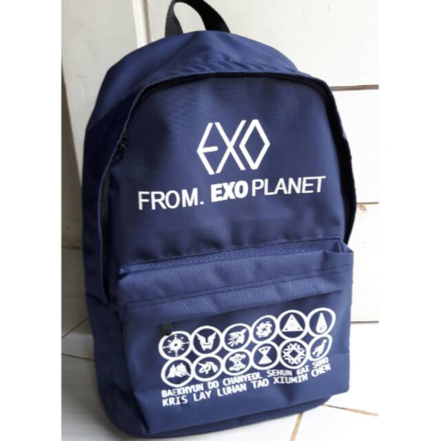 Tas exo planet kpop ransel backpack tas sekolah pria wanita