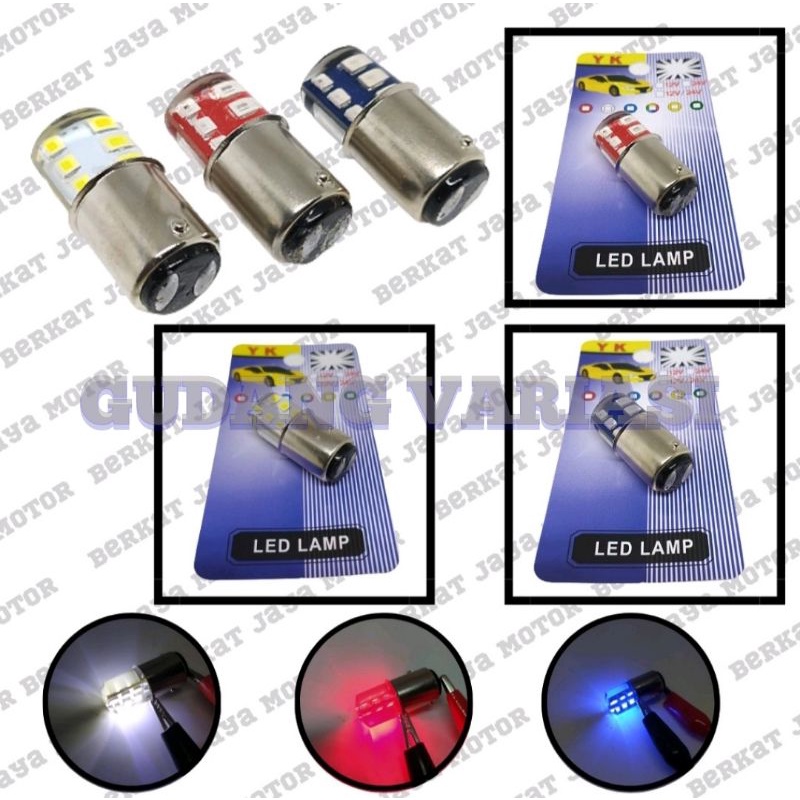 LAMPU STOP LED BELAKANG JELLY 12 LED KEDIP FLASH