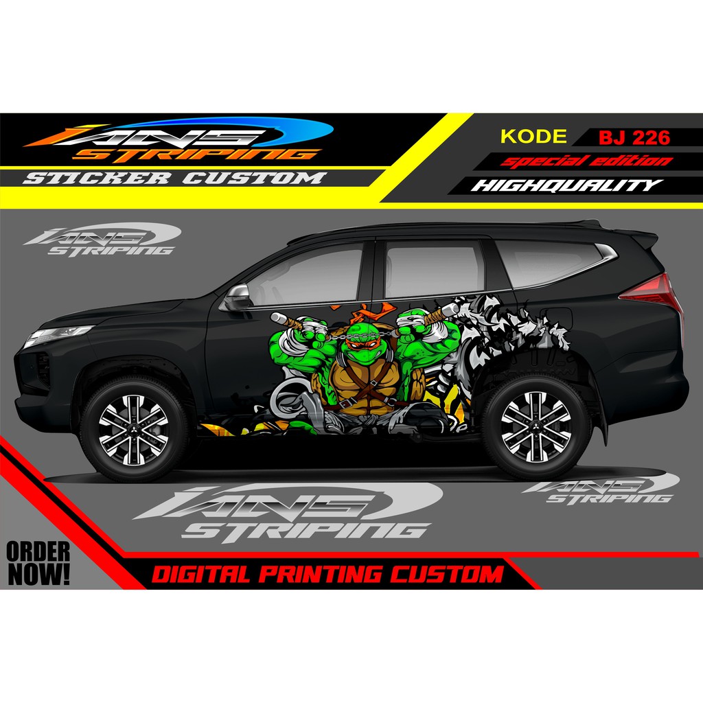 STICKER VARIASI PAJERO, FORTUNER, INNOVA