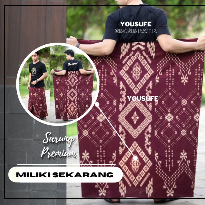 Sarung Batik Pekalongan Murah Halus Katun Palekat Cabutan Bisa Cod Kode SBPC01G Terbaru Halus Tidak Luntur Seragam Santri Pondok