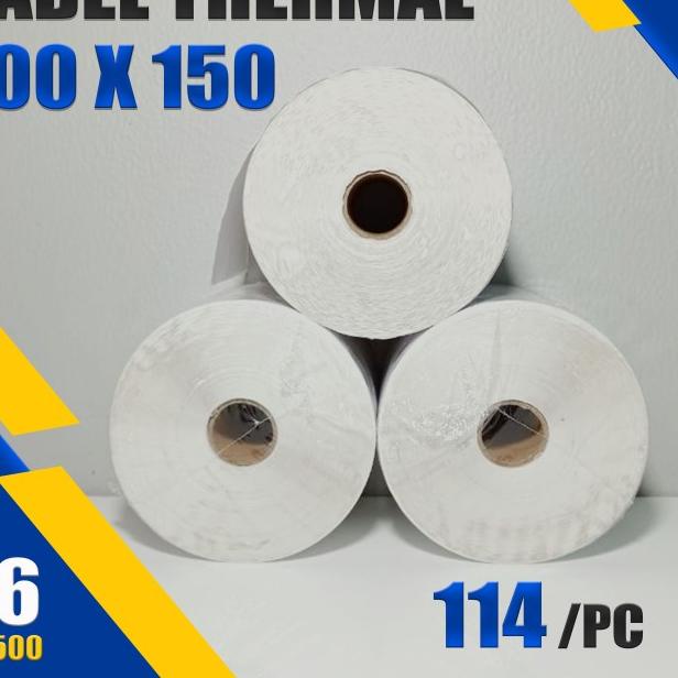 

♕ 100 x 150 Thermal Label Direct Bare 100x150 isi 500 pcs ukuran A6 ☟