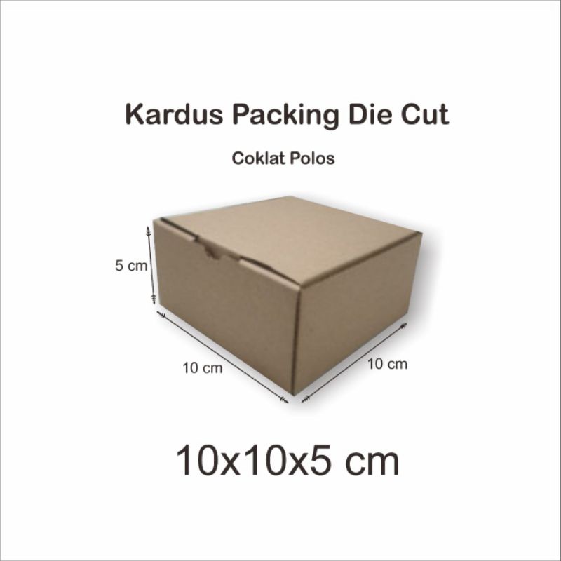 

kardus/packing die cut ukuran mini 10cm×5cm×5cm polos,bahan e flute baru,untuk asesoris,kado,makanan,dll