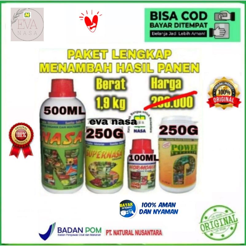 COD // PUPUK NASA // PUPUK ORGANIK CAIR // ANTI GAGAL PANEN // ORIGINAL NASA // PAKET LENGKAP NASA