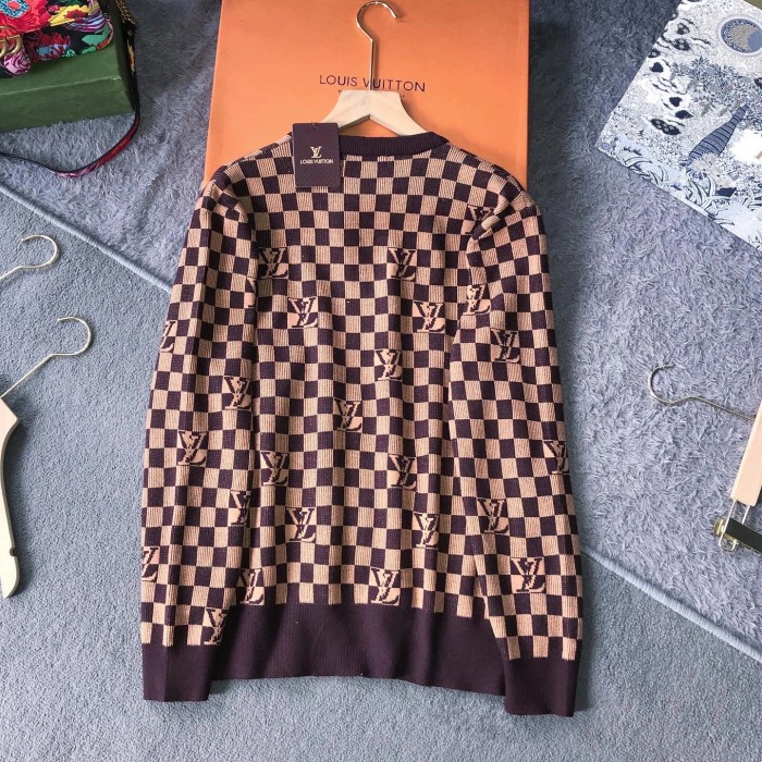 Sweater Lv Square Mat Rajut Premium Stok Terbatas
