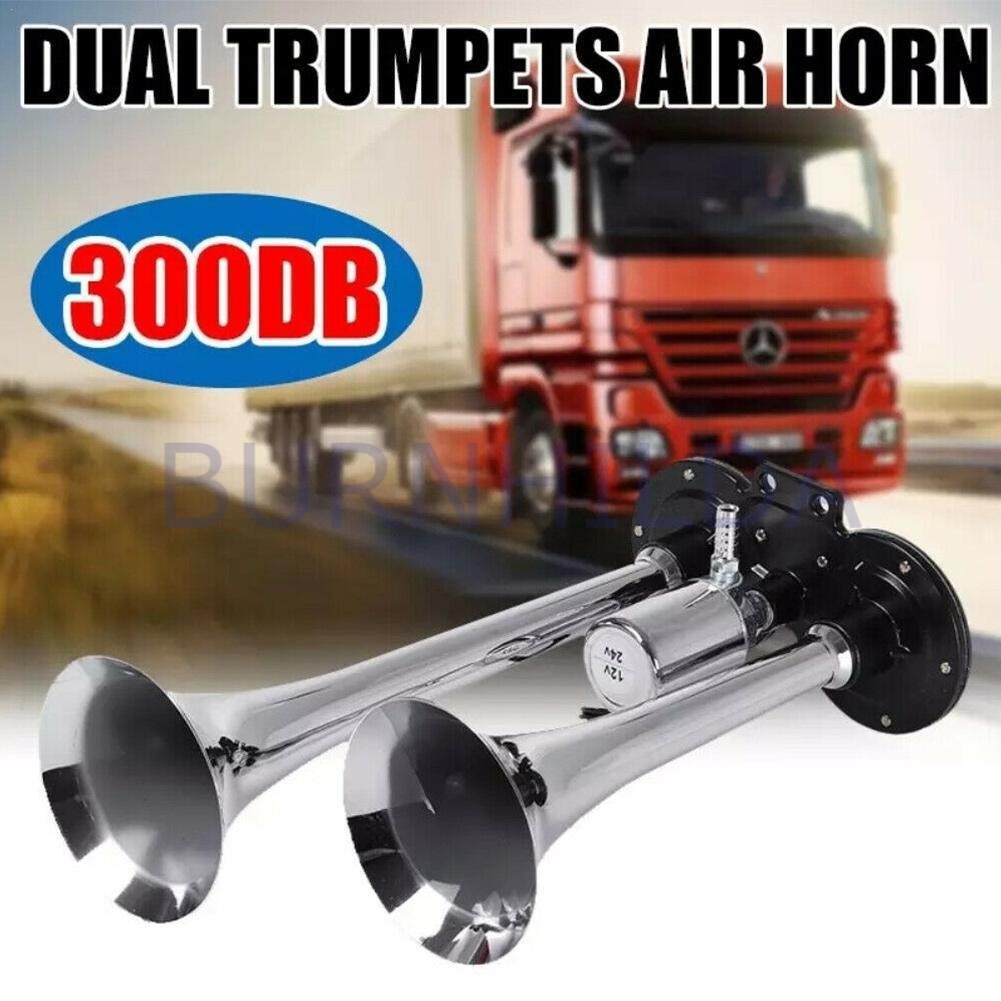 Klakson Trompet Mobil Dual Air Horn 300dB 12V/24V mobil motor burnhilda