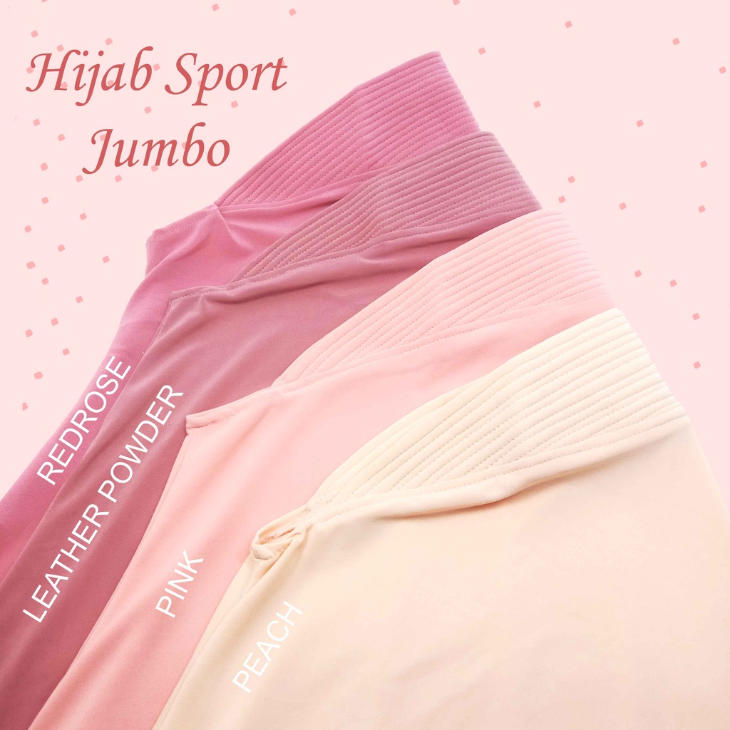 Hijab sport jumbo hijab bergo jumbo warna warni