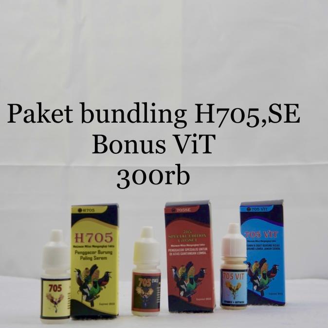 ORIGINAL Paket penggacor dan vitamin... H705 + H705 SE + 705vit = 3botol Murah