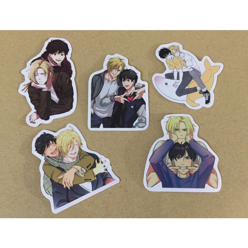 STIKER ANIME MANGA BL YAOI BANANA FISH