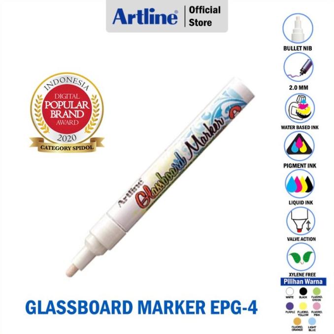 

gunturputra39 SPIDOL ARTLINE WINDOW AND GLASSBOARD MARKER EPG-4 TERLARIS TERPERCAYA ORIGINAL