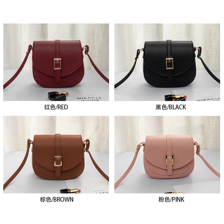 Tas Wanita Tas Selempang Tas Pelana Murah Tas Fashion Simple Korean Style Tas Modern Tas Kasual Jalan Jalan