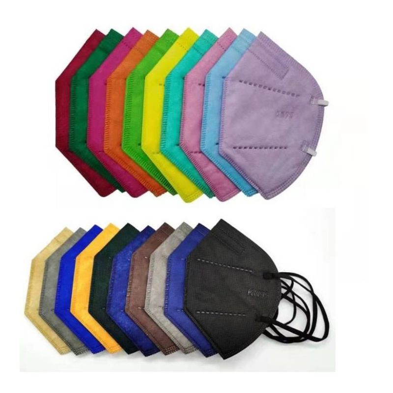 MASKER KN95 RAINBOW / MASKER EARLOOP KN95 WARNA TERBARU / MASKER KN95 RAIN CEWEK / COWOK