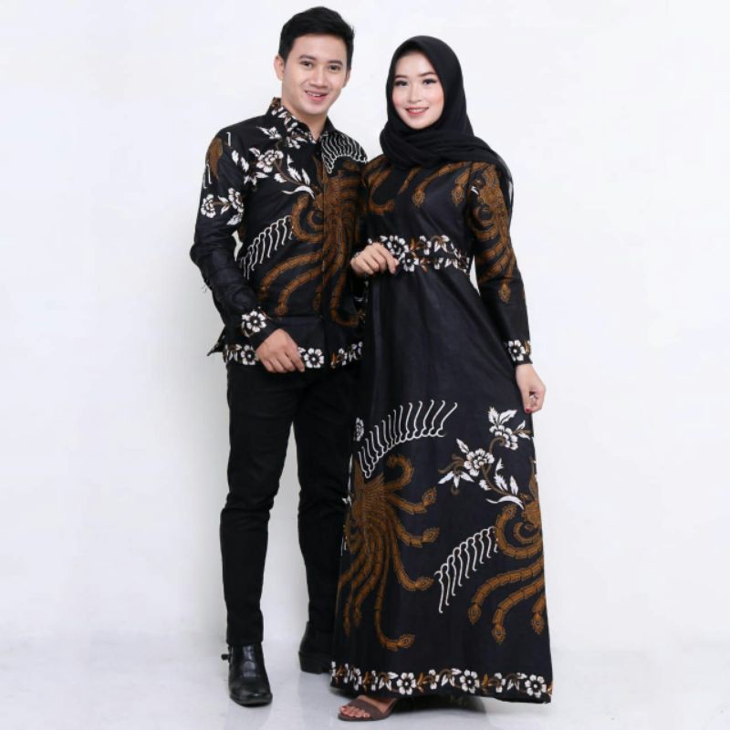 Batik Couple _ Maura Sania Ruffle Batik couple ORI ndoro jowi DNT GARANSI TERMURAH Al size L XL XXL-5