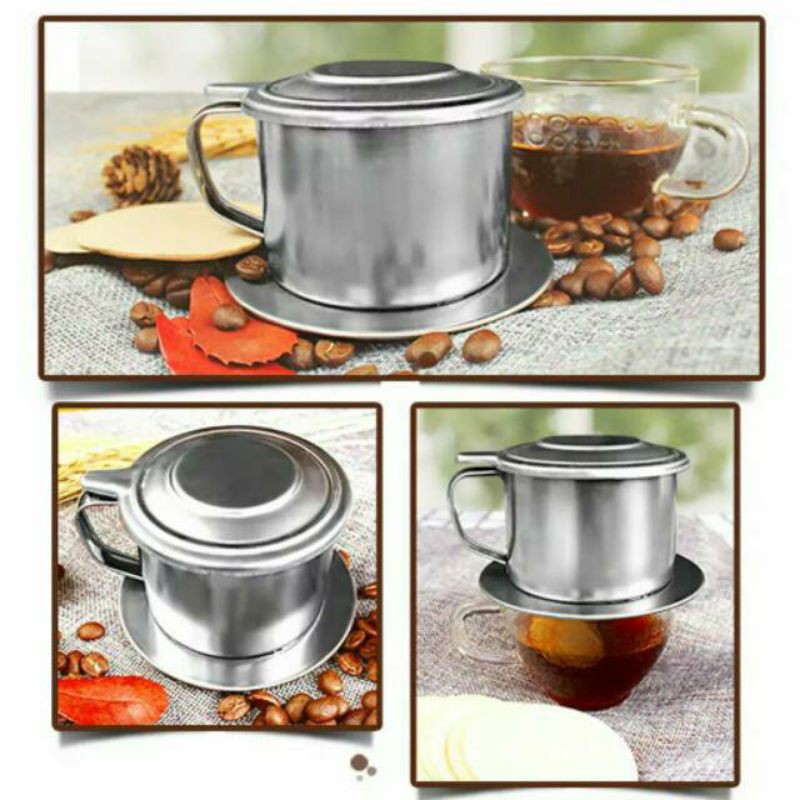 Teko kopi Coffe filter drp 7Q - saringan kopi ala vietnam stainless steel