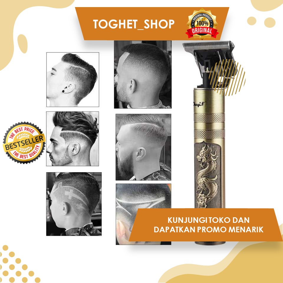 Alat Cukur Rambut Elektrik Untuk Rambut Kumis Jenggot Bulu Hidung Mesin Cukur Dengan Charger Listrik