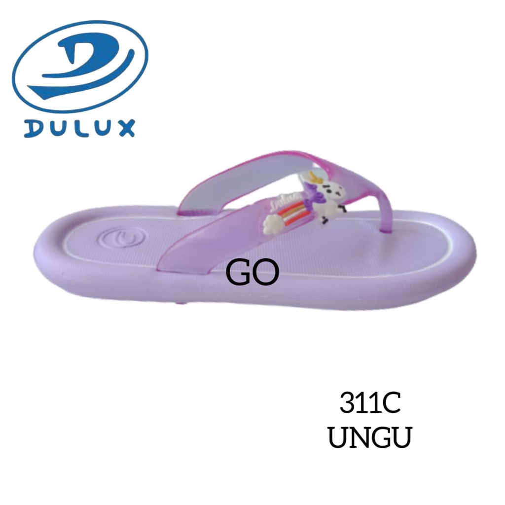 gos DULUX 311DC Sandal Jepit Anak Perempuan Motif Kuda Pony Flip Flop Sandal Anak Karakter Lucu