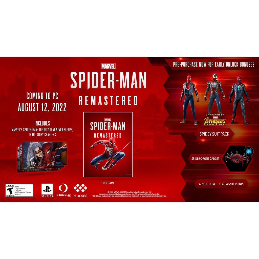 Spiderman Remastered PC