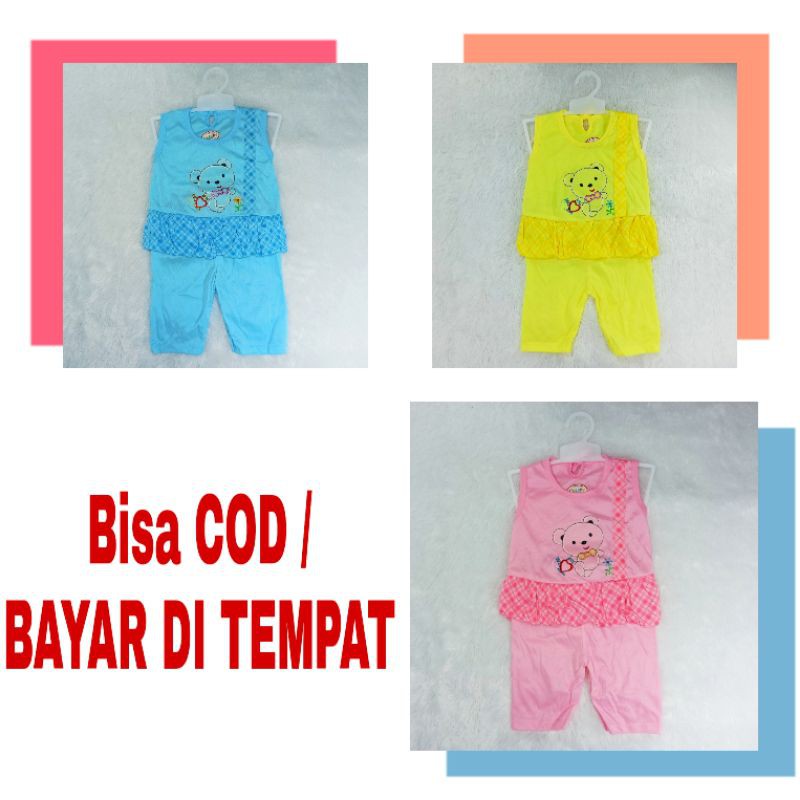 [Ss-7002] Setelan bayi perempuan 3-12bln / Pakaian anak perempuan bahan kaos / Baju Anak Cewek Lucu