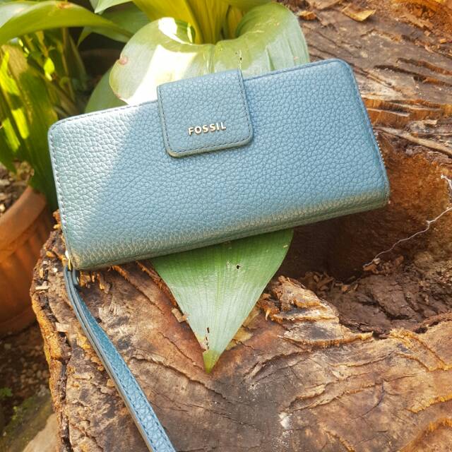 Dompet fossil madison zip clutch