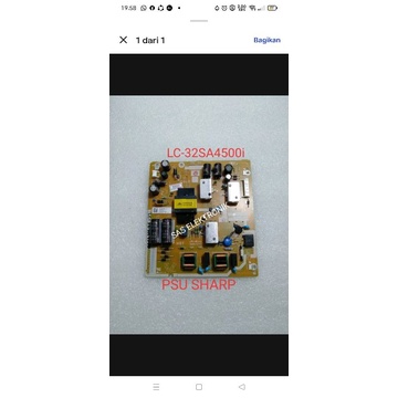 PSU POWER SUPLAY REGULATOR TV LED SHARP 32 INCH LC-32SA4500I LC-32SA4500 I LC32SA4500I LC32SA4500 I