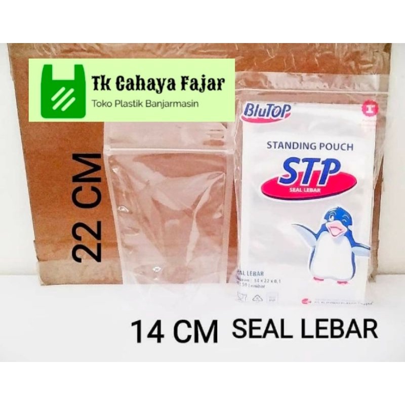 

Standing Pouch 14x22 Seal Lebar Premium STP Blutop