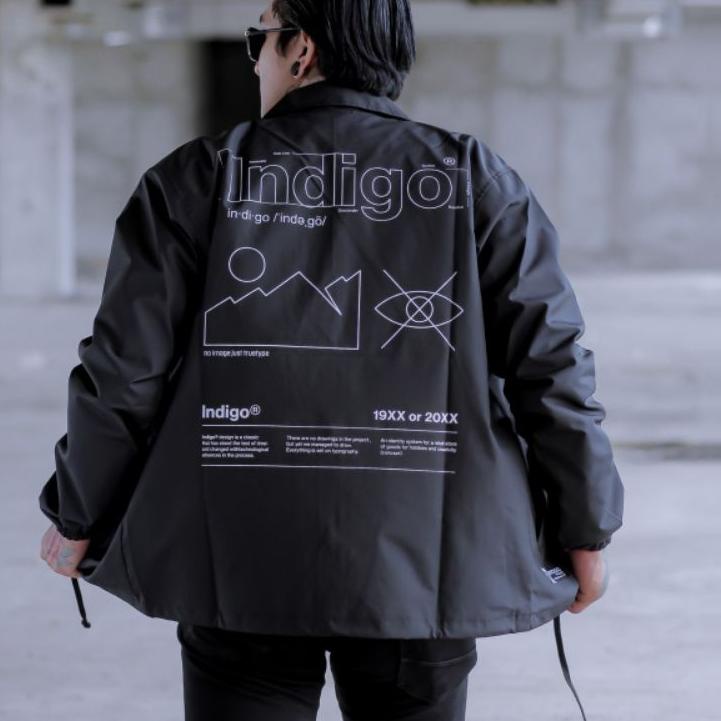 Terbaru.. JAKET COACH INDIGO APPAREL PRIA WANITA - JAKET WINDBREAKER SPORTY INDIGO KING OF CLOTH - J