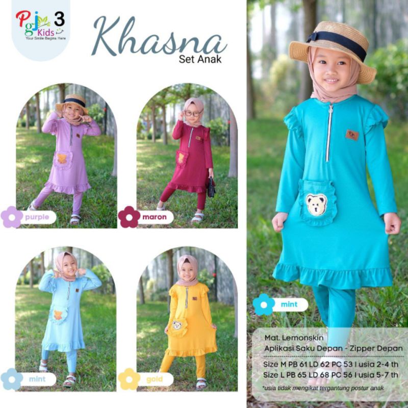 KHASNA SET ANAK | BY PGJ KIDS