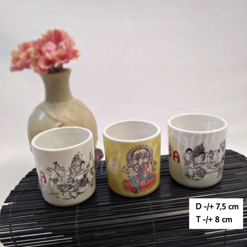 gelas keramik gelas minum gelas bali gelas souvenir bali gelas minum murah