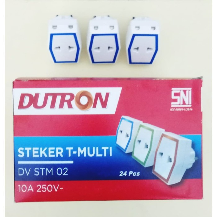 Steker T Multi Warna DUTRON / Colokan Listrik Warna DUTRON