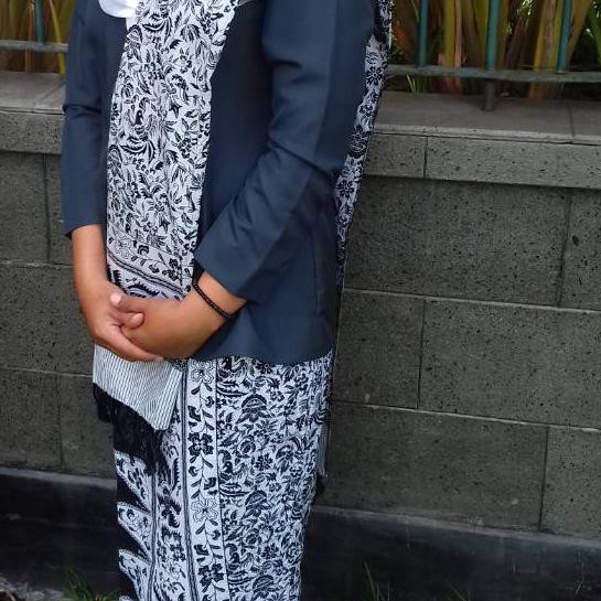 Terpercaya Baju batik IBI Kebaya Navy free pin IbI .....