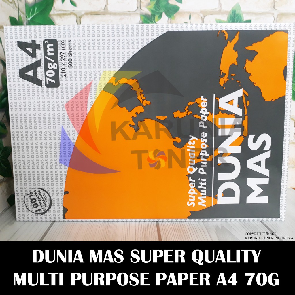 Dunia Mas Paper Kertas HVS A4 70gr 70 Gram fotocopy print fotokopi