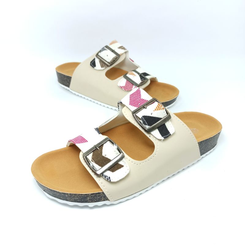 Sandal Birken Wanita Sendal Slide Slop Motif Andis AF15