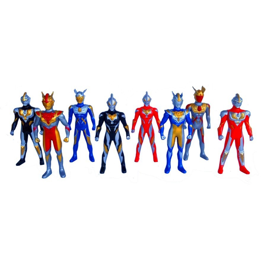 Mainan Robot Ultraman Isi 8Pcs BP9565 - koleksi mainan anak