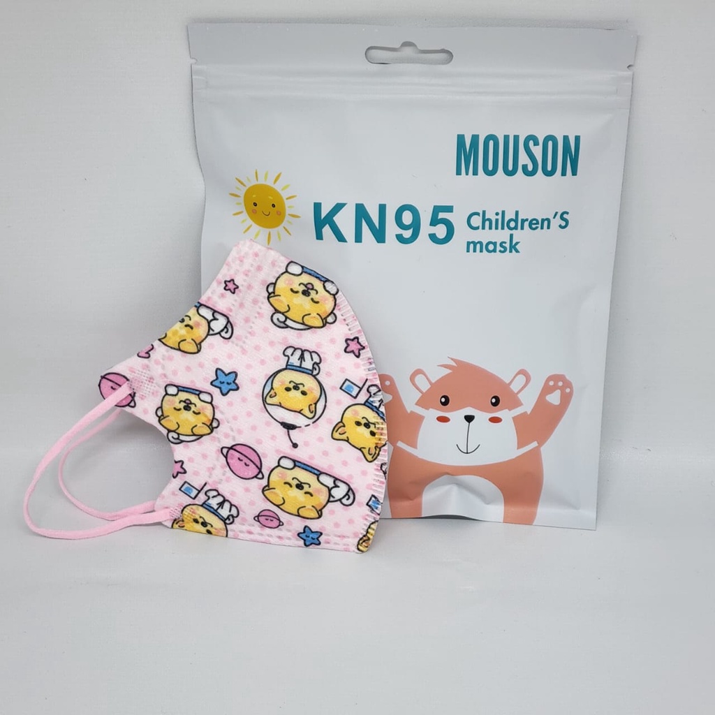 Masker Anak KID KN95 Mouson 5D 5 Ply. Masker KN 95 Anak KID Mouson 5D