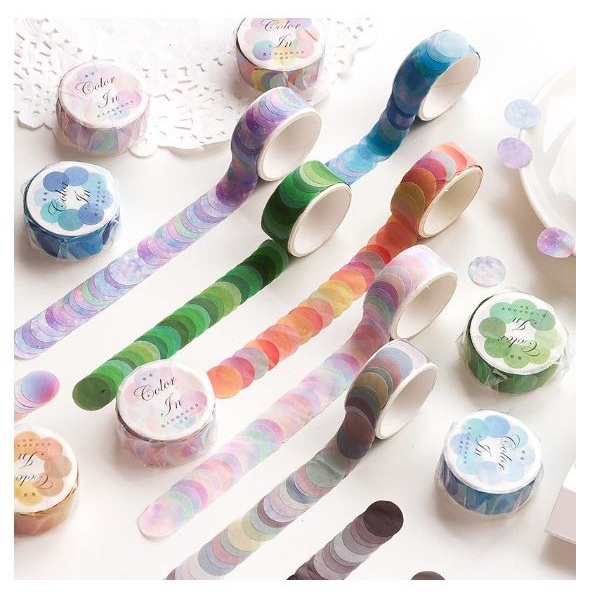 COLOR IN Dot Sticker Tape (100pcs)