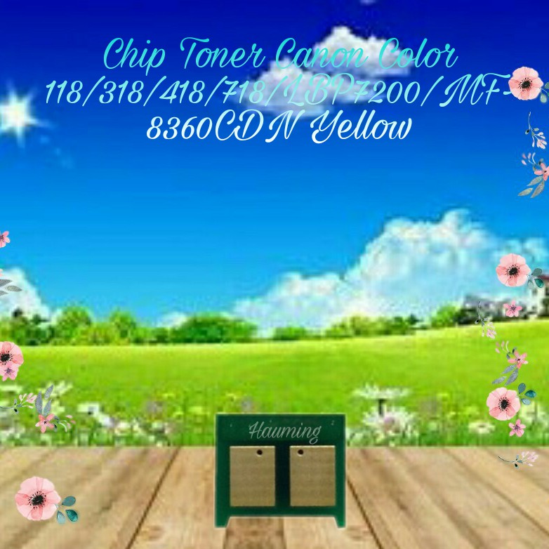 Chip Toner Canon CRG-118 318 718 CRG318 LBP-7200 7200Cd 7200cdn 7680 LBP7200 MF8360 Yellow