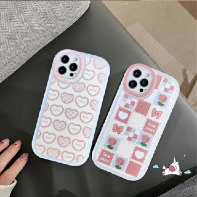 Case Oppo A17 A15 A96 A77s A57 A52 A17K A53 A5 A54 A74 A94 A16E A78 A58 A16K A95 A16 A12 A33 A76 A12E A7 Reno 8t 7Z 5F 7 5G 45 A15S A9 A3s A5s Soft Love Sarung Shockproof Hati