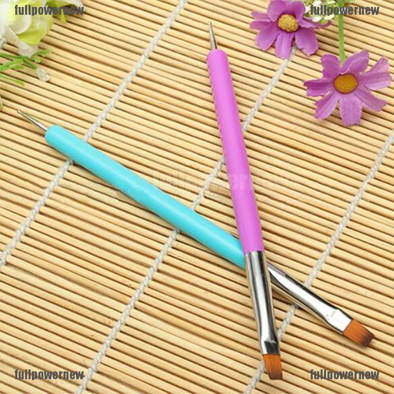 【COD】FLID MY 2 Ways Nails Art Pen Painting Dotting Acrylic UV Gel Polish Brush Liners Tools