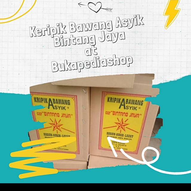 Keripik bawang Asyik Cap bintang jaya