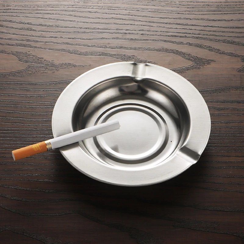 Asbak Rokok Diameter 12cm Asbak Rokok Stainless Steel Ashtray Cigarette Asbak Puntung Rokok