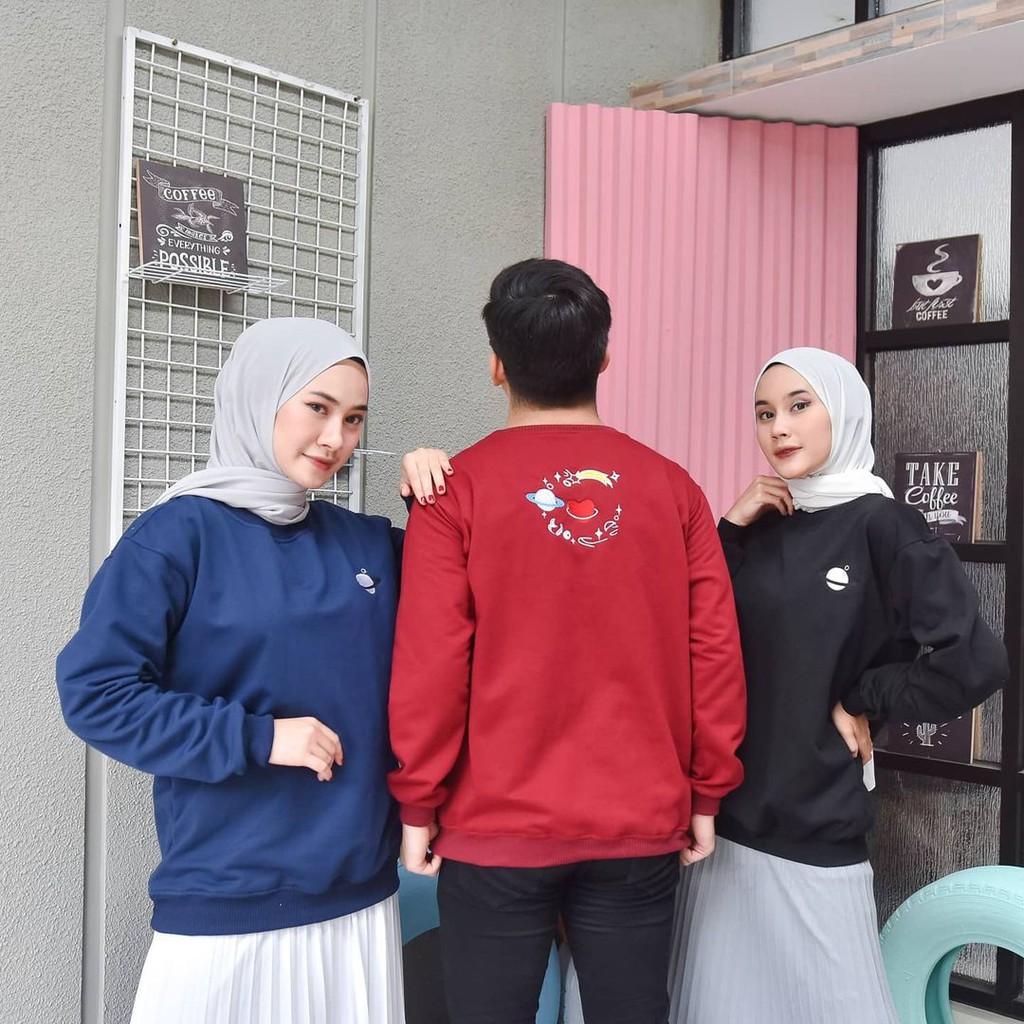 SATURNUS SWEATER  BORDIR II SWEATER PRIA DAN WANITA TERMURAH